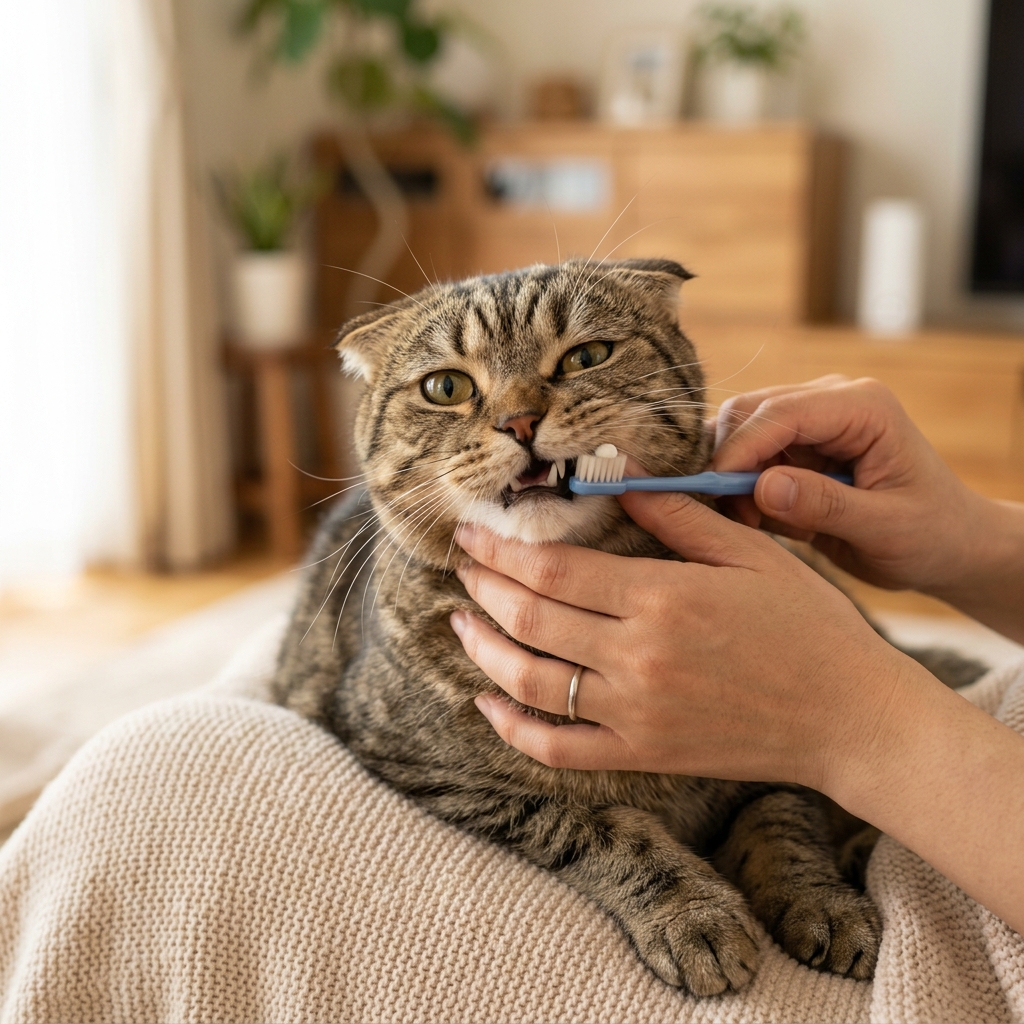 猫の口臭が気になる！病気のサイン？原因と自宅デンタルケア