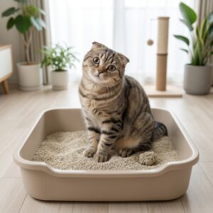 猫が自分のウンチに砂をかけない理由と対策 アイキャッチ