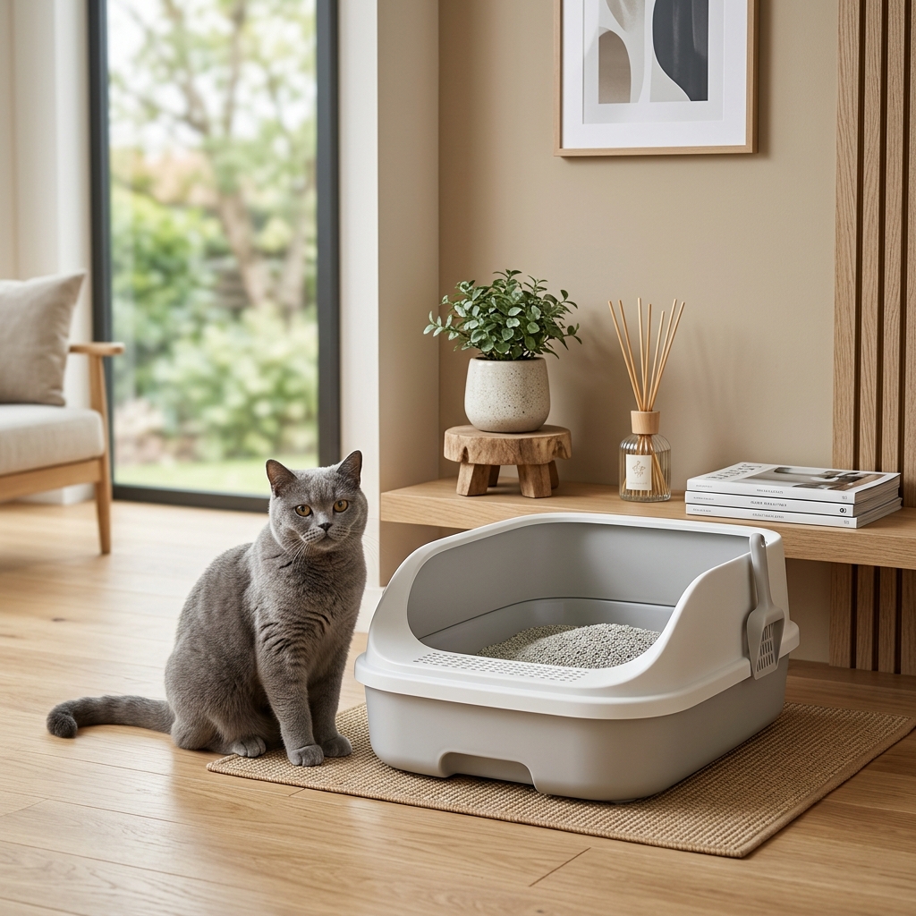 猫トイレの臭いが限界！今すぐできる強力な消臭対策5つのステップ アイキャッチ