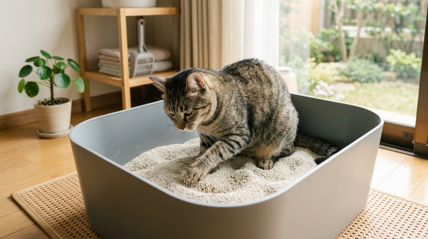 猫 トイレ 砂をかく だけ - 3
