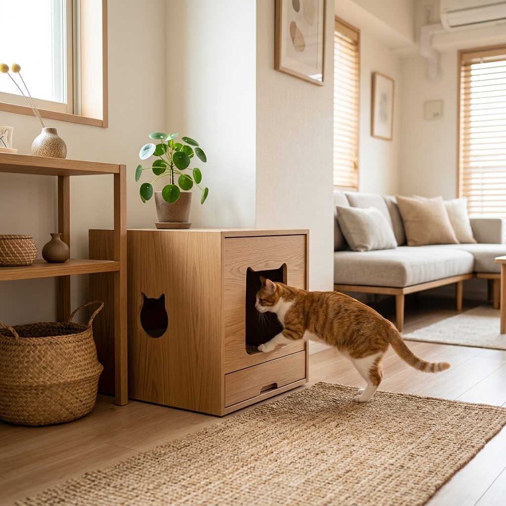 猫トイレ 置く 場所がない アイキャッチ