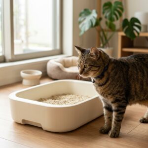 猫のおしっこの回数が少ない？疑うべき病気とチェックポイント アイキャッチ
