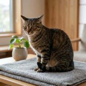 猫のSOSを見逃さない！しぐさでわかる猫のストレスサインと解消法 アイキャッチ