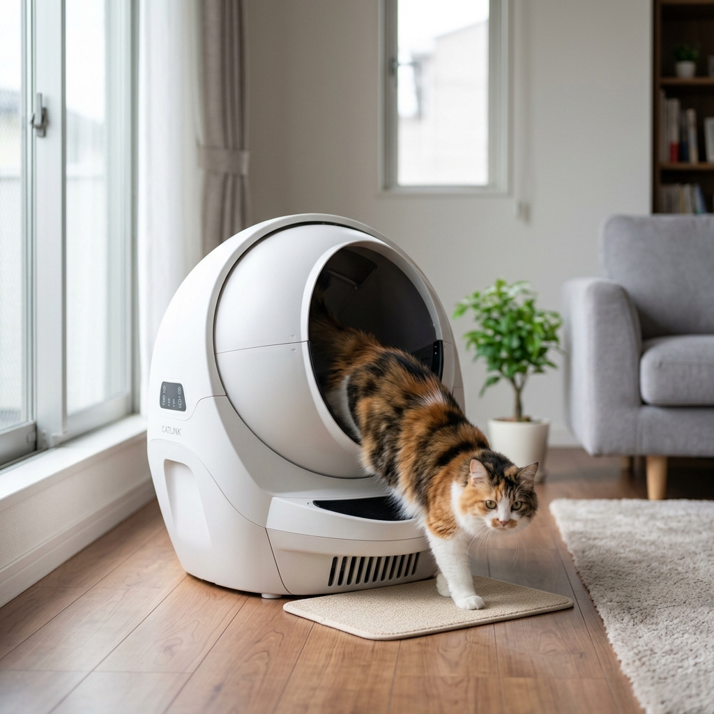 人気のCATLINK自動猫トイレを徹底レビュー！使い方からお手入れまで アイキャッチ
