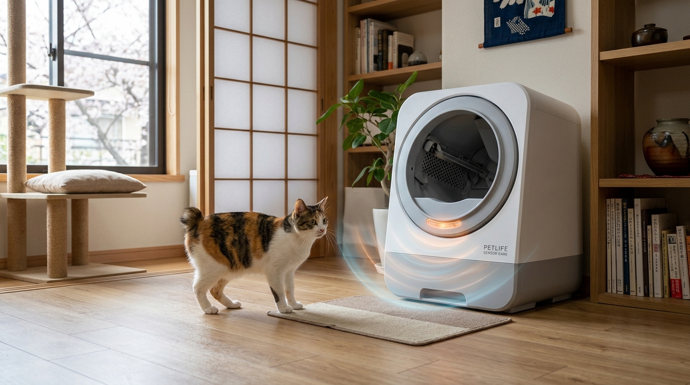 自動猫トイレの仕組みとは?安全センサーや作動原理を徹底解説 - 2