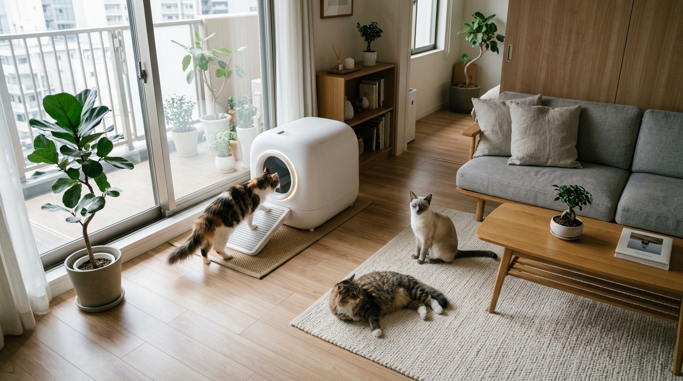 多頭飼い必見!大型で使いやすい自動猫トイレおすすめ3選 - 1