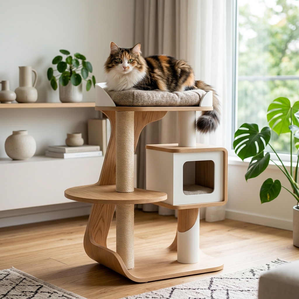 おしゃれな猫用ベッド・タワーおすすめ5選！お部屋のアクセントに アイキャッチ