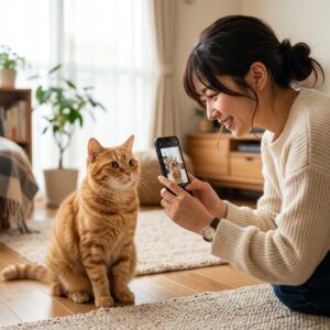 猫好き必見！愛猫のかわいい写真をスマホで上手に撮るコツ アイキャッチ