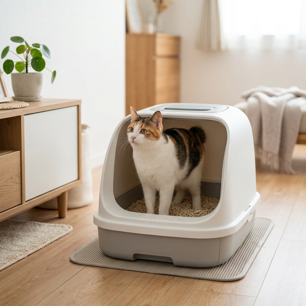 猫のトイレトレーニング完全ガイド!子猫から成猫までのしつけ方 アイキャッチ