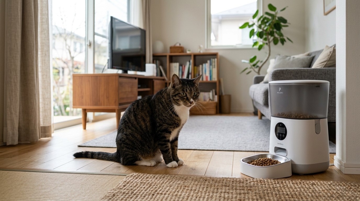 猫がご飯を食べない！自動給餌器の設定ミス？それとも体調不良？ - 1