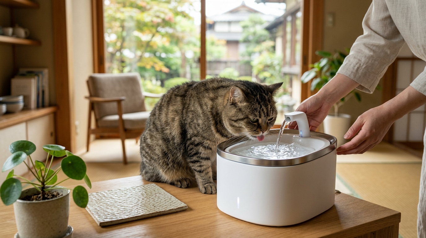 フィルター交換が簡単な猫用自動給水器のおすすめモデル比較 - 1