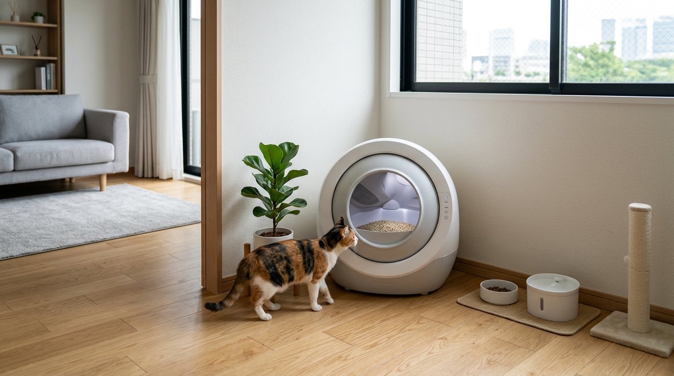 一人暮らしに最適な自動猫トイレは?コンパクトで省スペースなモデル特集 - 2