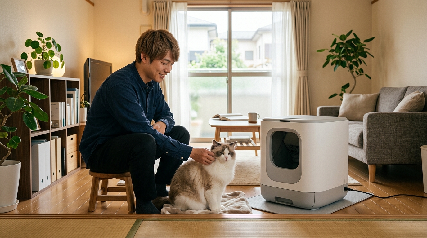 一人暮らしに最適な自動猫トイレは?コンパクトで省スペースなモデル特集 - 3