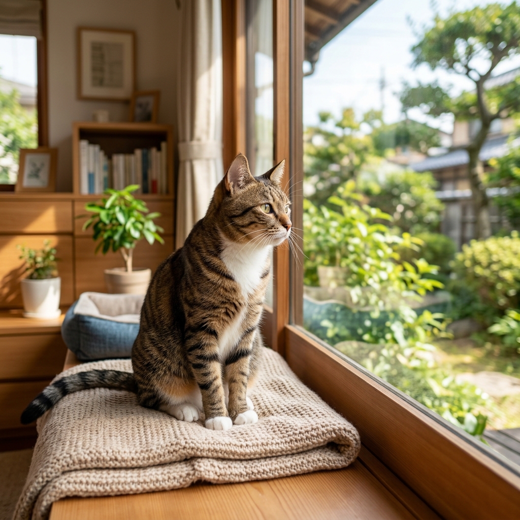 完全室内飼いと外飼いの寿命の違いは？室内を快適にする工夫 アイキャッチ