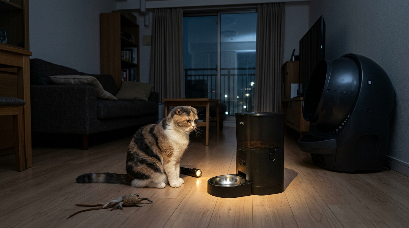 停電時の自動猫トイレ・給餌器はどうなる？災害時の備えと対策 - 1