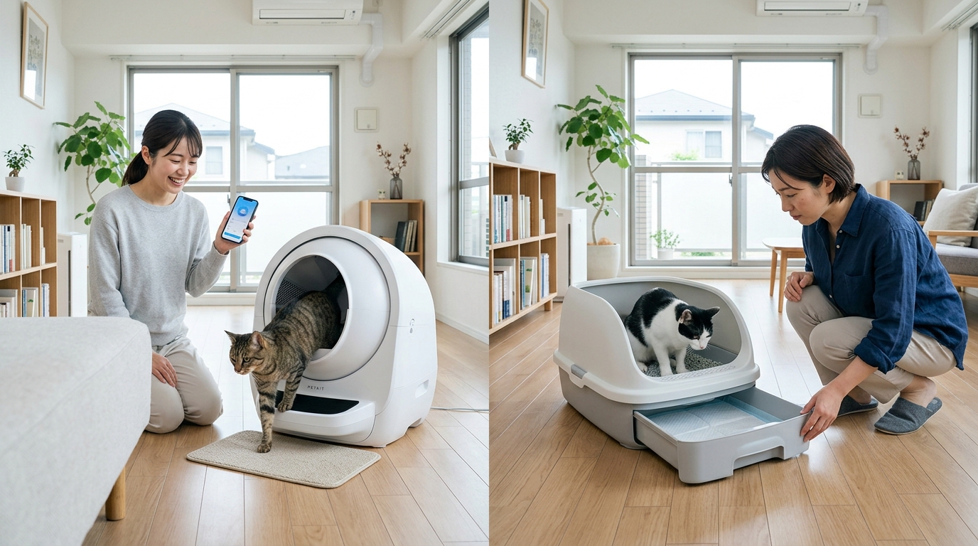 自動猫トイレとシステムトイレの違い！どっちがあなたと猫に合っている？ - 2