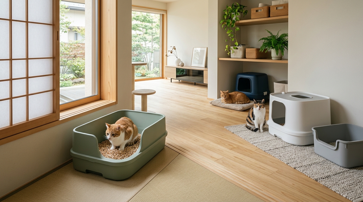 多頭飼いでのトイレの奪い合いを解決！平和なトイレ環境の作り方 - 2