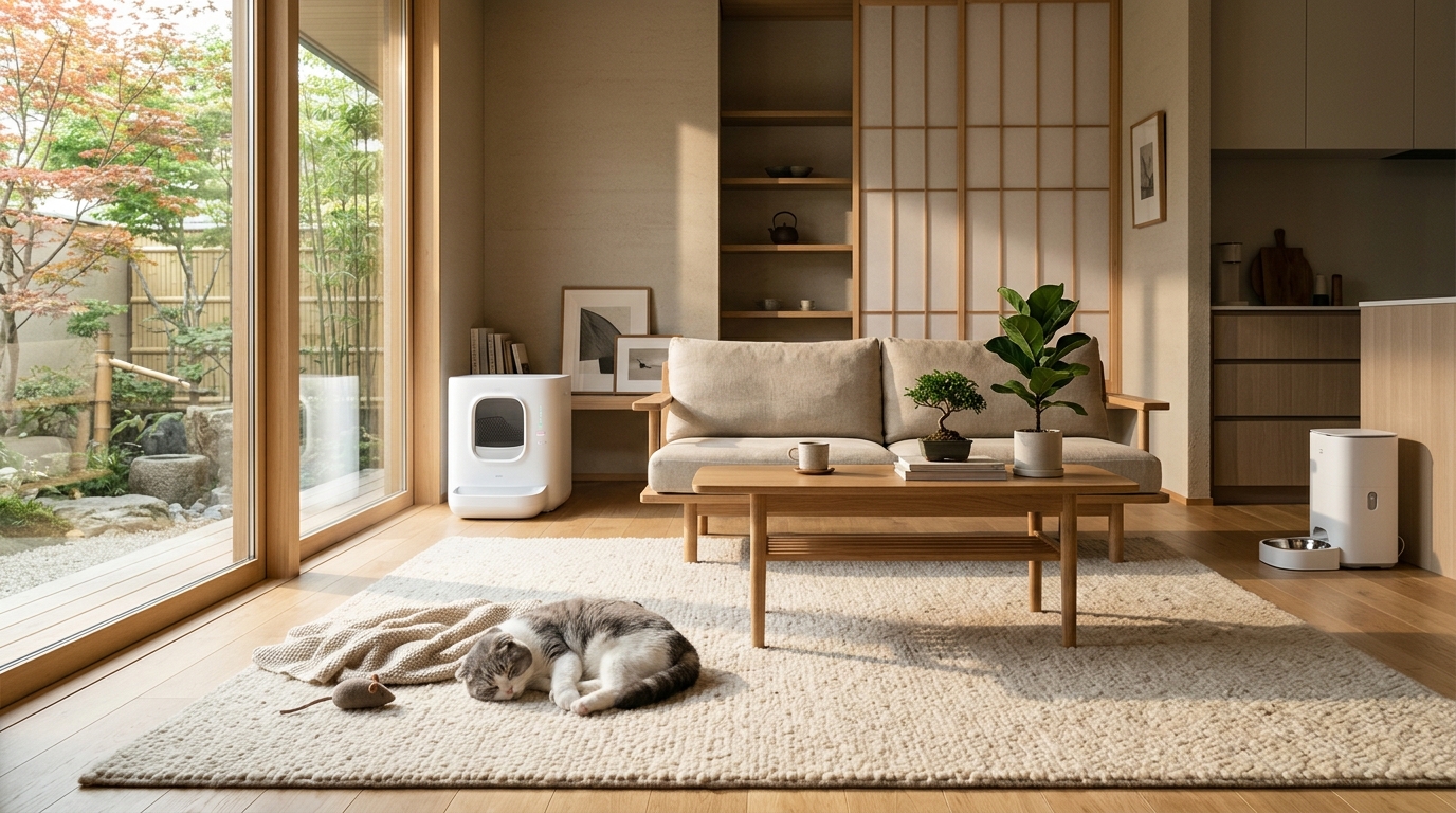 留守番が多い猫に！自動猫トイレ＋自動給餌器の最強セットアップ - 1