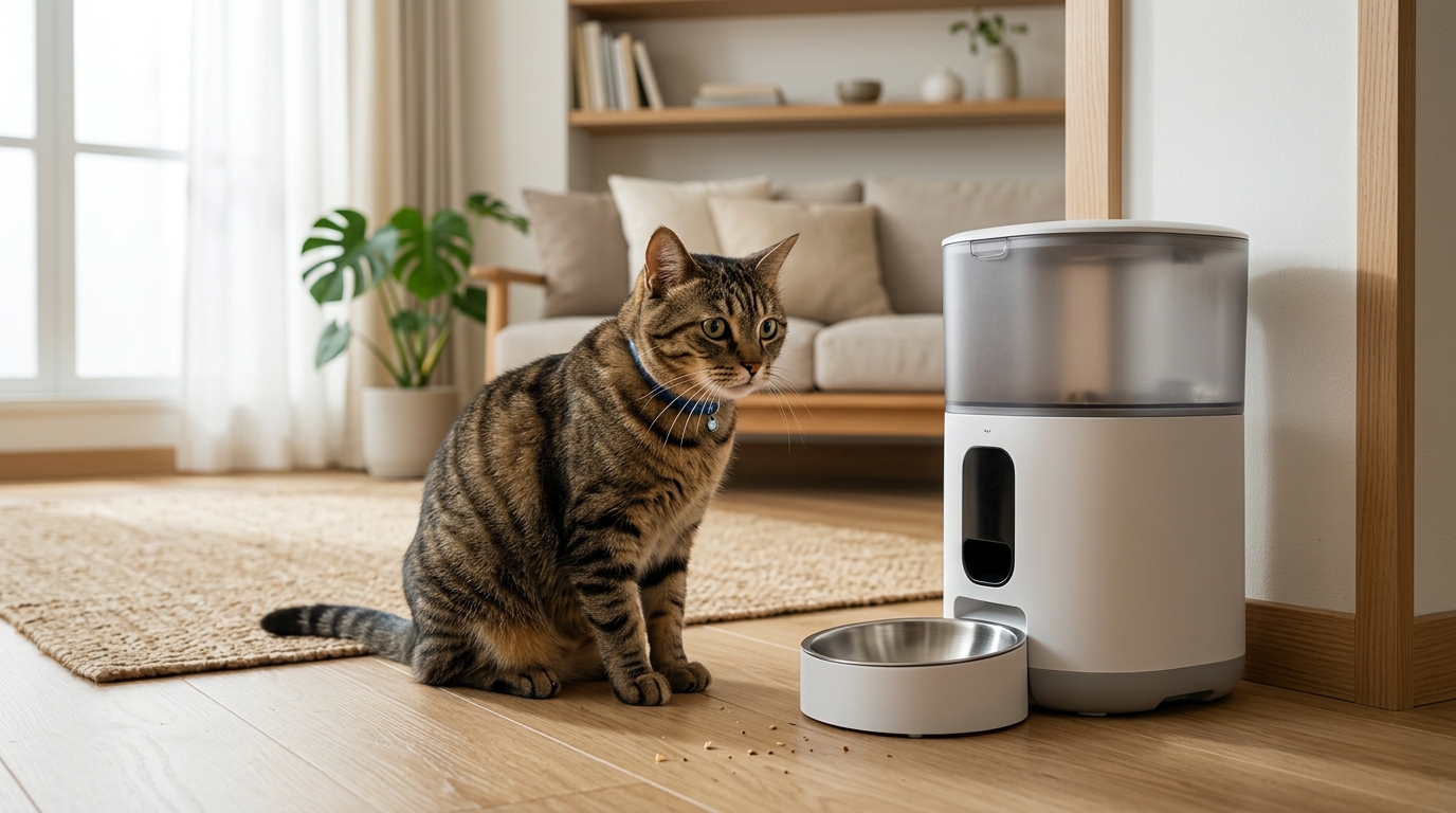 猫 自動給餌器 詰まる - 1