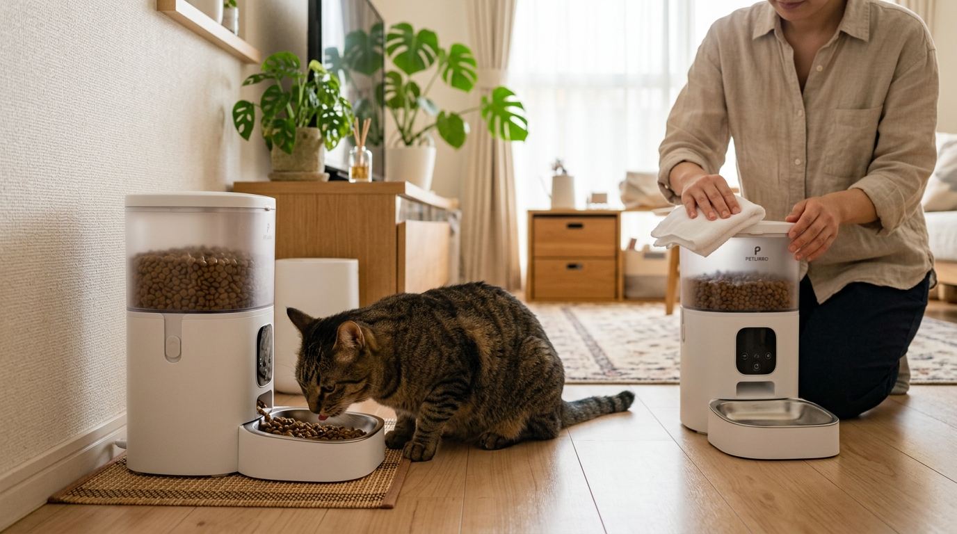 猫 自動給餌器 詰まる - 3