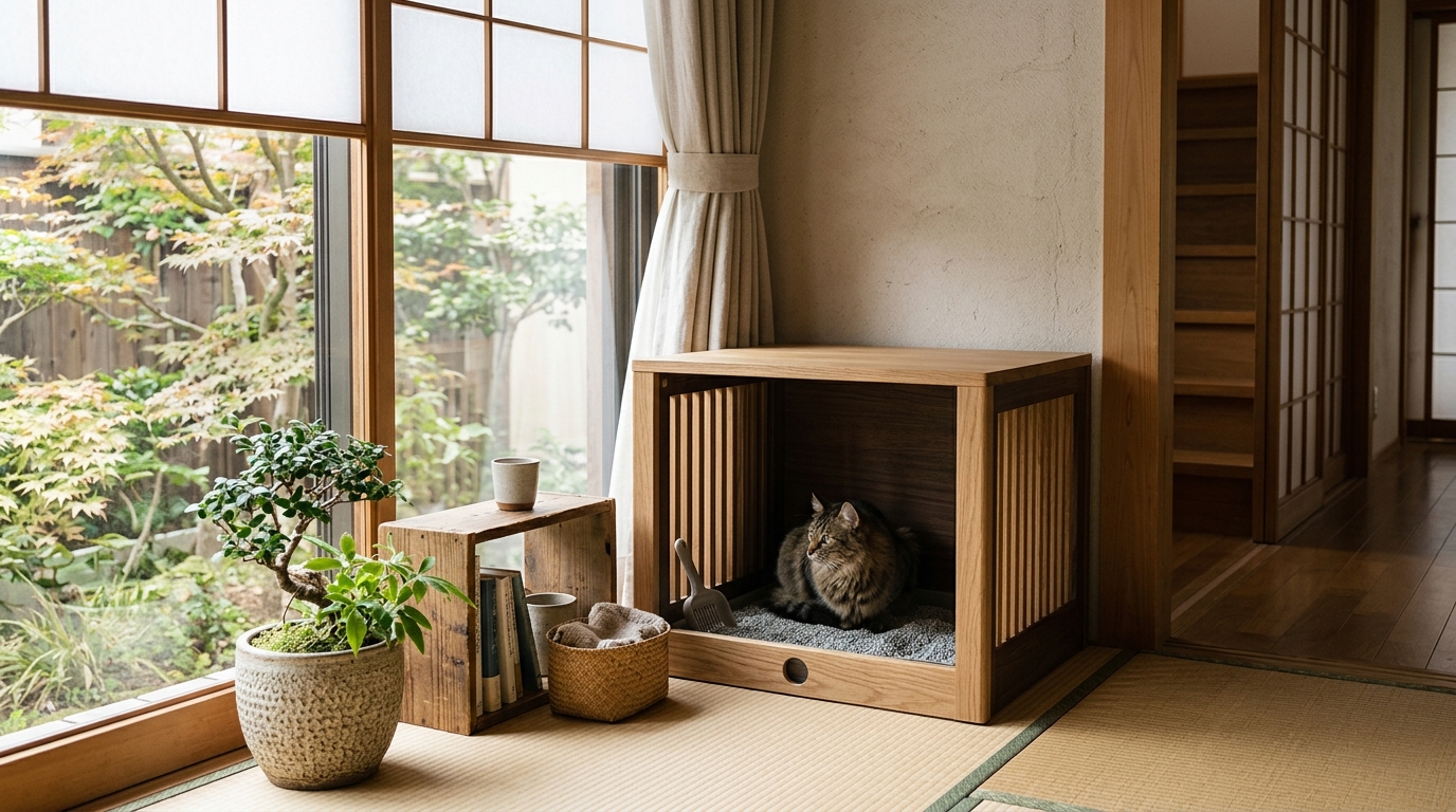 猫 トイレ 囲い - 3